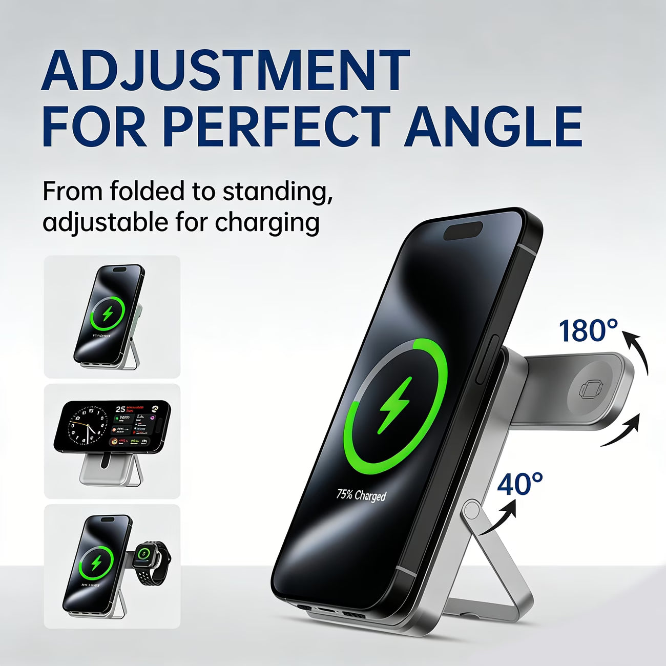 Orynza VoltAura™ 3-in-1 Magnetic Wireless Charger