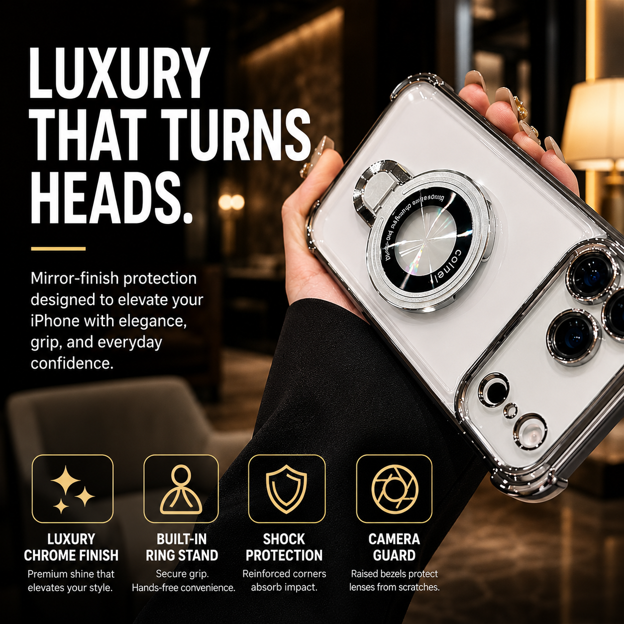 Veltrix Transparent Magnetic Case