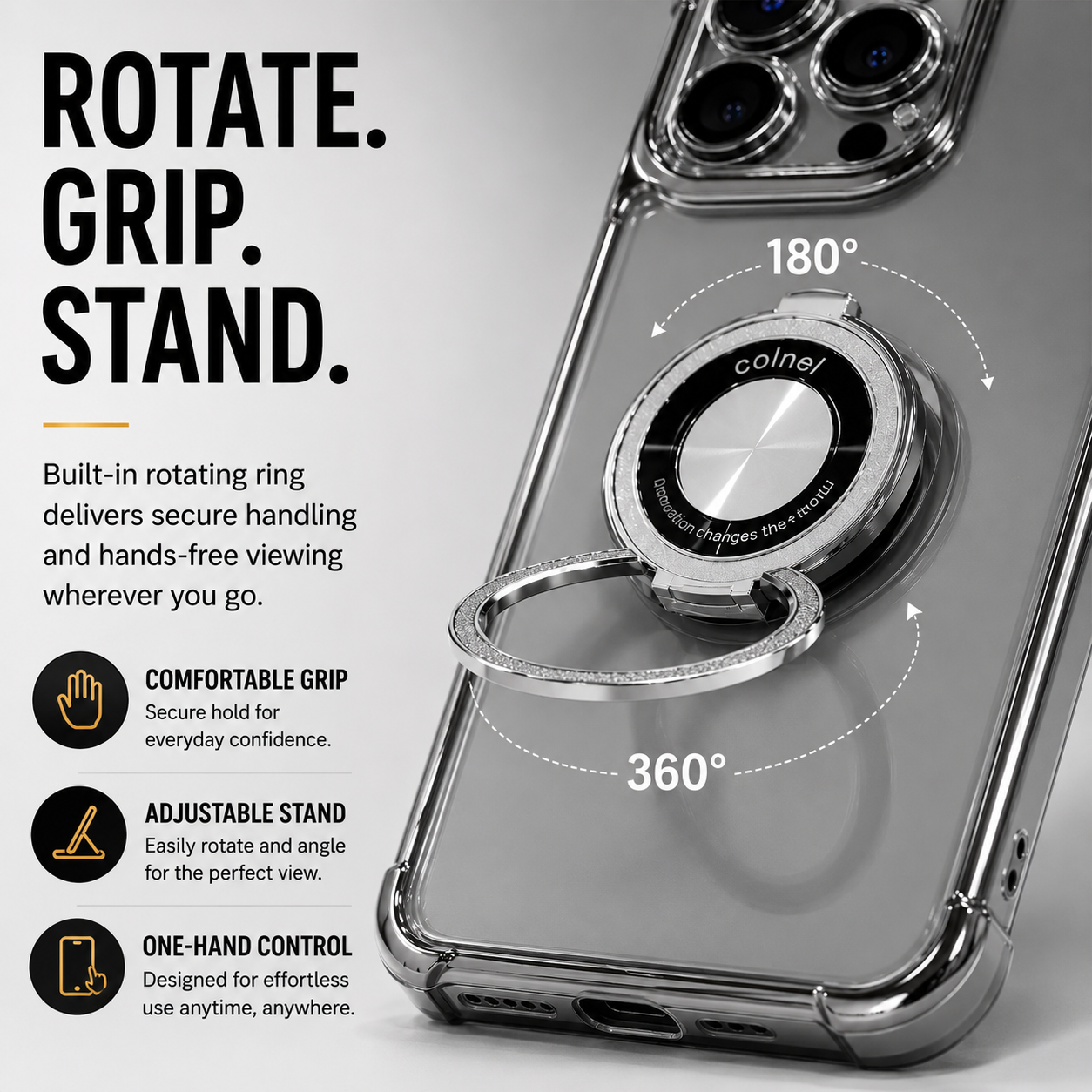 Veltrix Transparent Magnetic Case