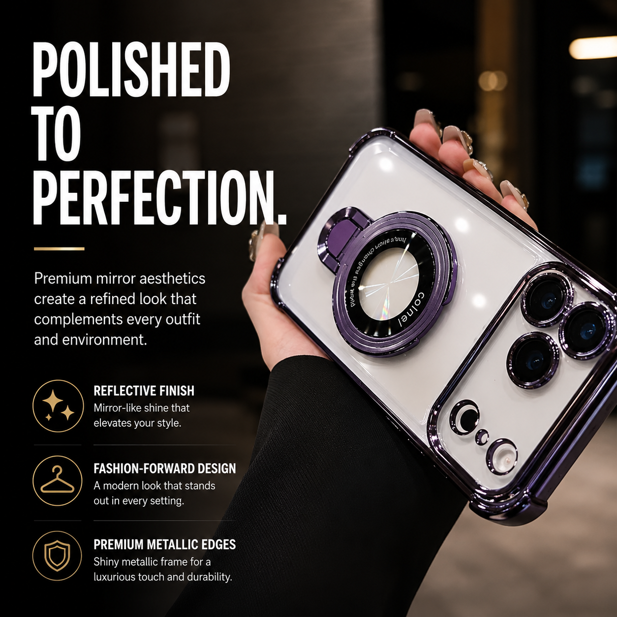 Veltrix Transparent Magnetic Case