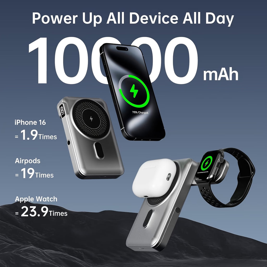 Orynza VoltAura™ 3-in-1 Magnetic Wireless Charger
